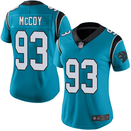 Carolina Panthers Limited Blue Women Gerald McCoy Alternate Jersey NFL Football #93 Vapor Untouchable->women nfl jersey->Women Jersey